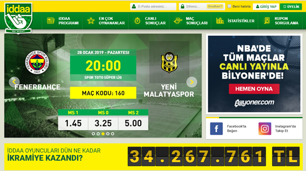 iddaa.com giriş sayfası